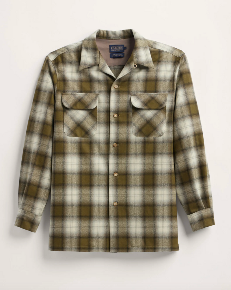 Pendleton Board Shirt - Olive Plaid