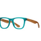 Seaglass Matte Reader Blue Light Filtering Glasses - Teal Walnut Wood