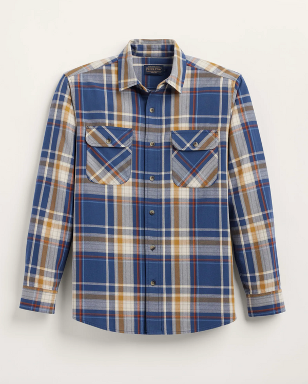 Pendleton Long-Sleeve Beach Shack Shirt Navy Multi Plaid