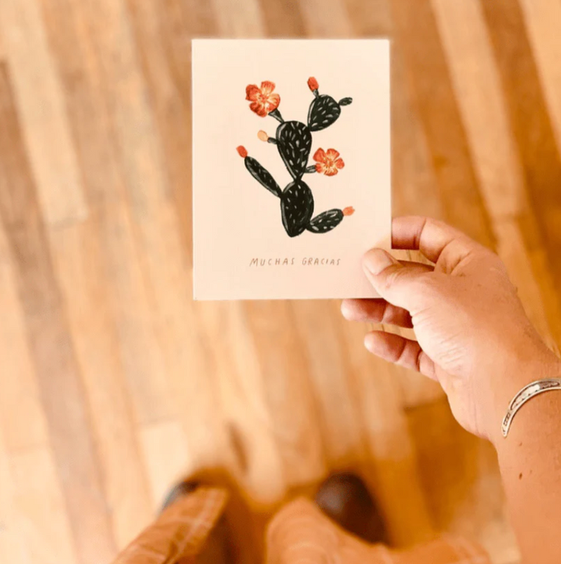 Cactus Gracias Card