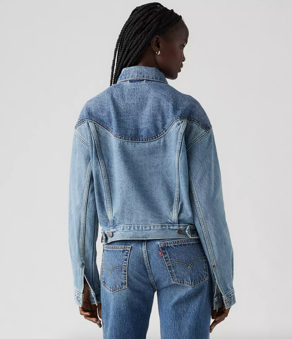 Shrunken 90's Western Trucker Jacket