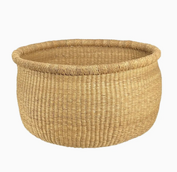 Natural Large Round Basket