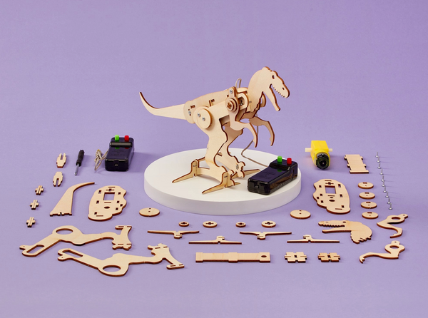 Dinosaur Robot DIY Kit- T-Rex, STEM Toy, Craft Kit