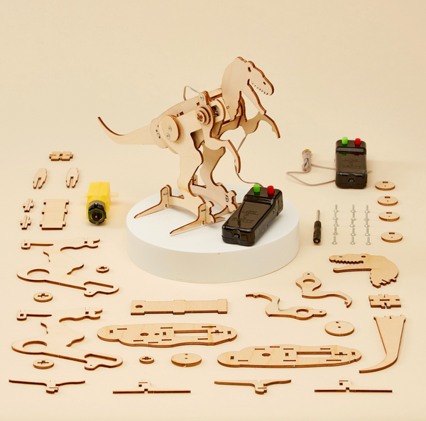 Dinosaur Robot DIY Kit- T-Rex, STEM Toy, Craft Kit