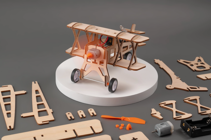 Propeller Plane DIY Kit, Educational STEM Toy for Kids