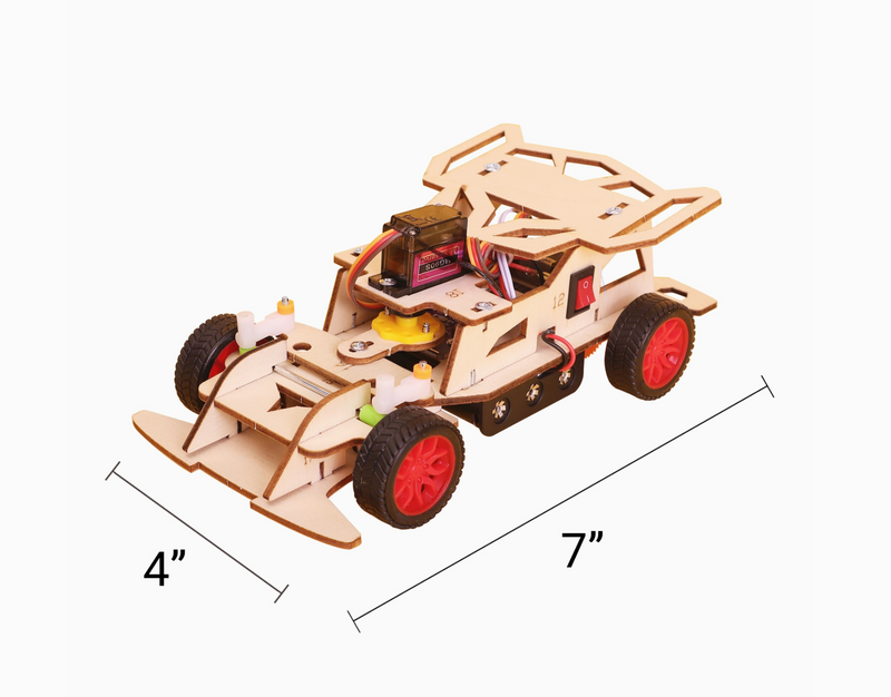 Steering Remote Controlled Car Diy Kit, Educational Stem Toy