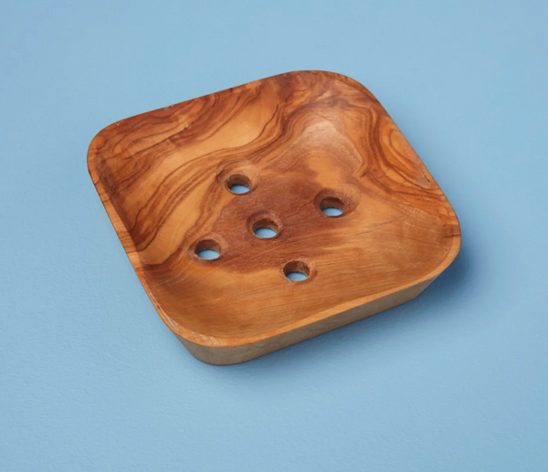 Olive Wood Square Soap Dish