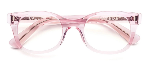 Bixby Reading Glasses- Polished Clear Pink