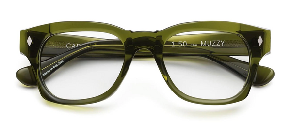 Muzzy Reading Glasses- Polished Heritage Green
