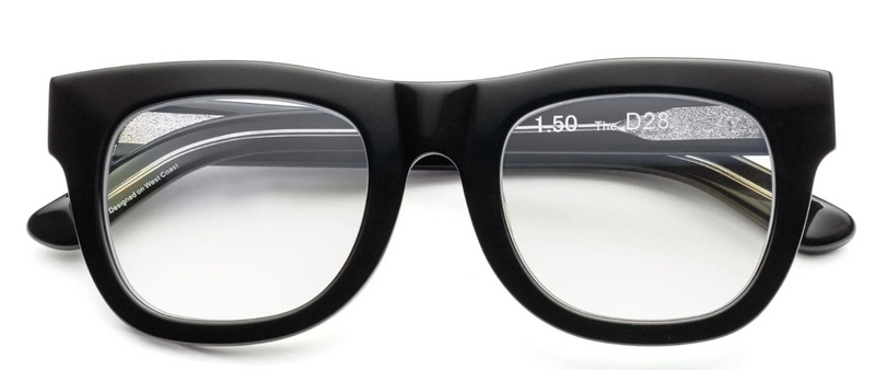 D28 Caddis Reading Glasses- Gloss Black
