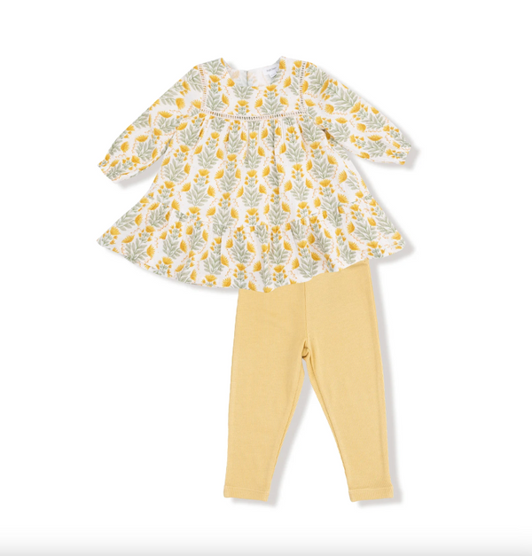 Winter Dandelions Dress and Leggings