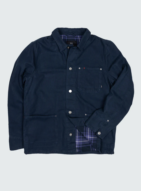Men's Navy Basset Flannel Lined Jacket