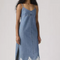 Levi's 90's Denim and Lace Slip Midi Dress