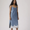 Levi's 90's Denim and Lace Slip Midi Dress