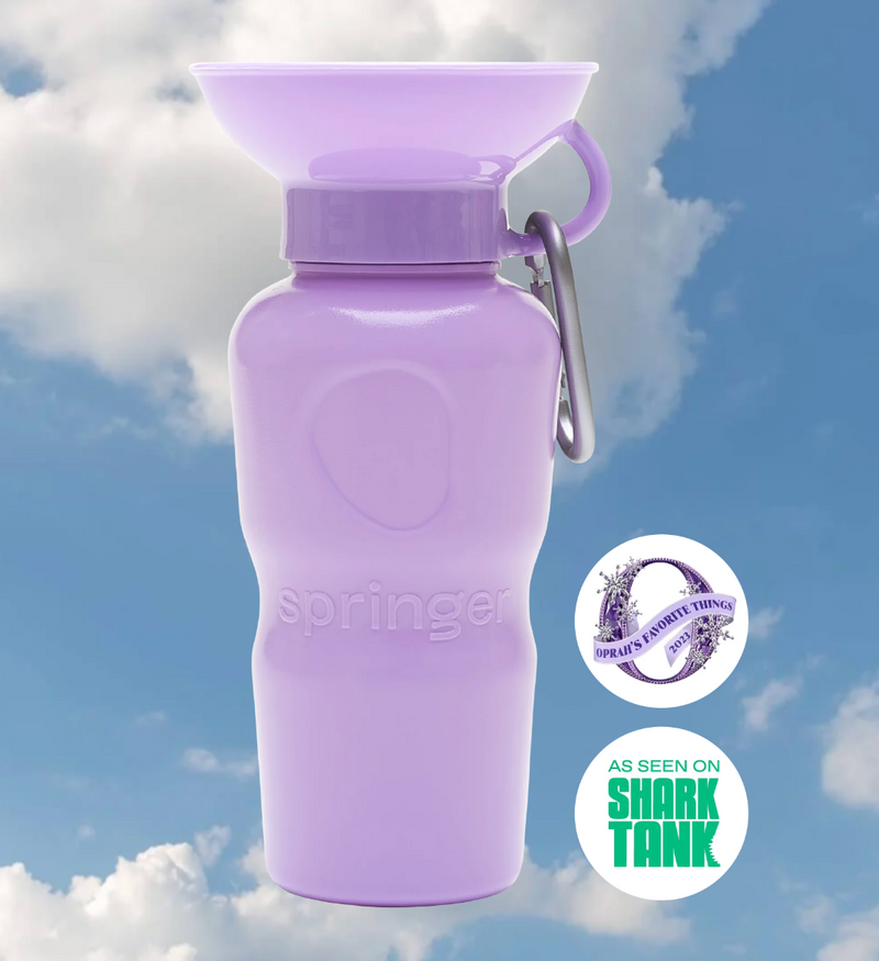 Classic Dog Travel Water Bottle 22 oz