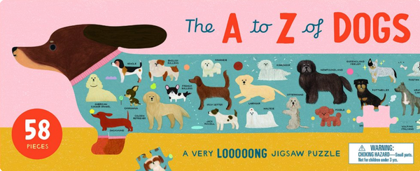 The A To Z of Dogs 58 Piece Puzzle