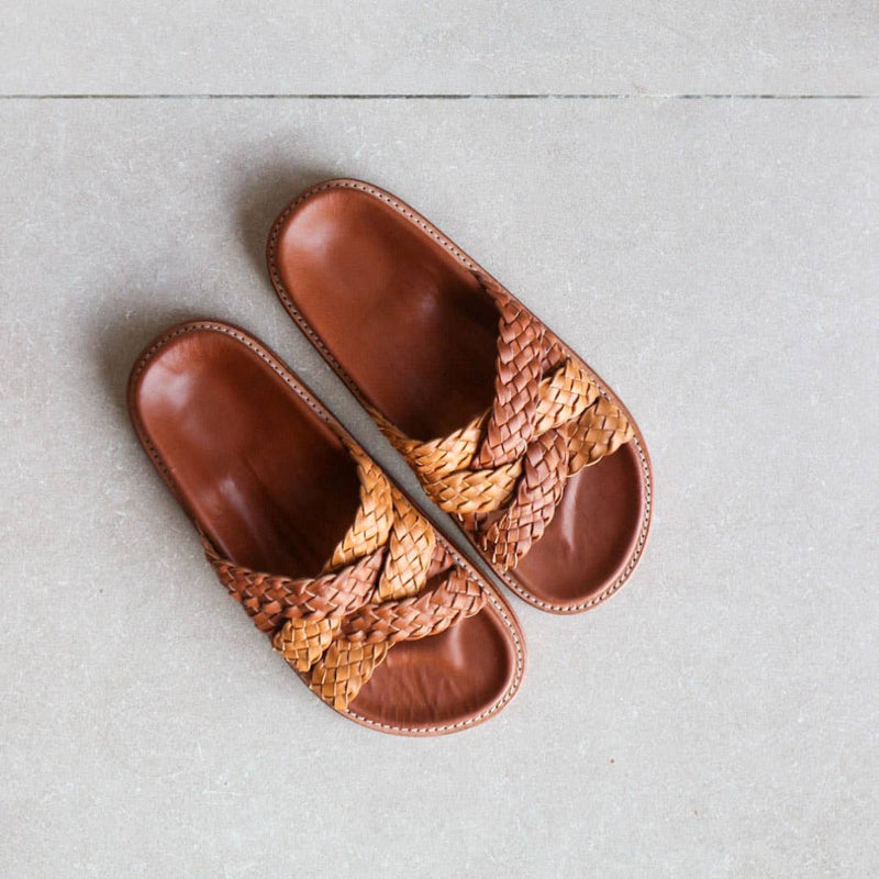 Palma Leather Slide