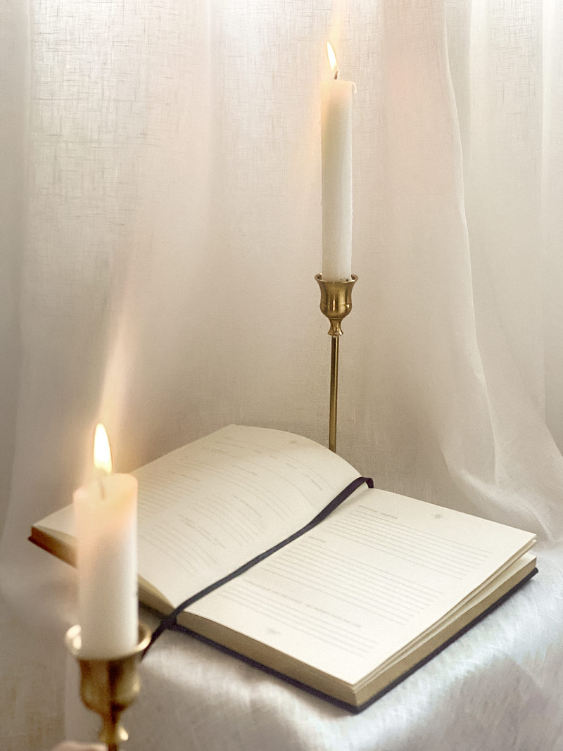 Inner Focus Linen Ritual Journal, Beige