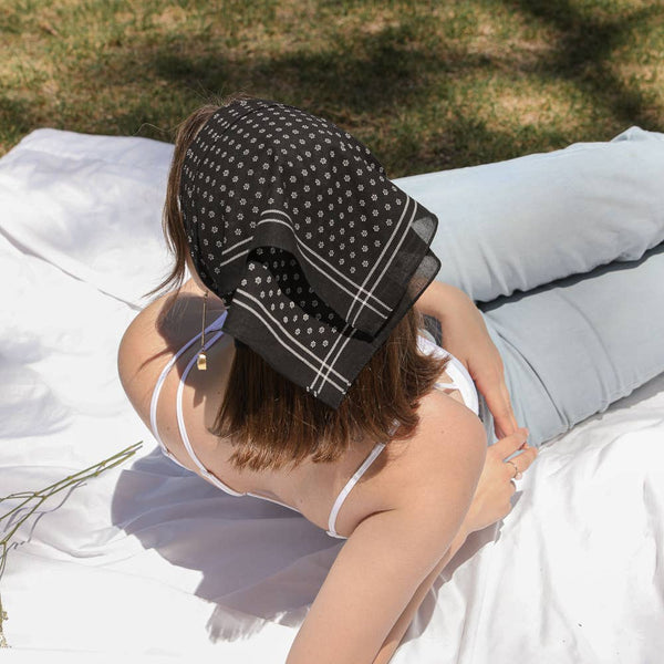 Floral Dot Square Bandana