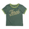 Feral Vintage Ringer Child Shirt - Green