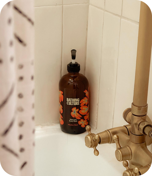Mind and Body Wash Refillable 16oz Glass (Meadow Vision)