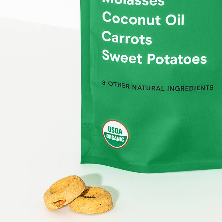 Organic Veggie Burger Vegan Baked Dog Treats