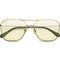 Hooper Reading Glasses - Polished Gold Yellow