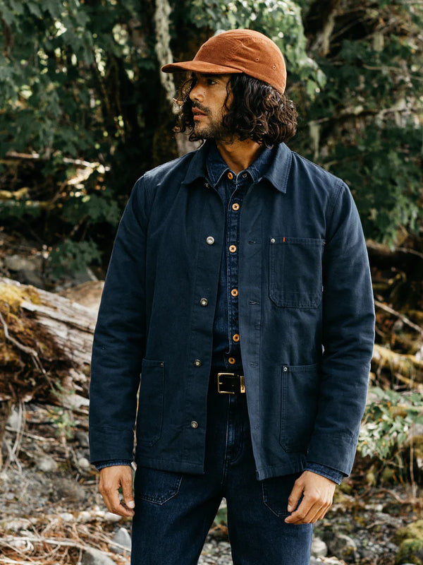 Men's Navy Basset Flannel Lined Jacket