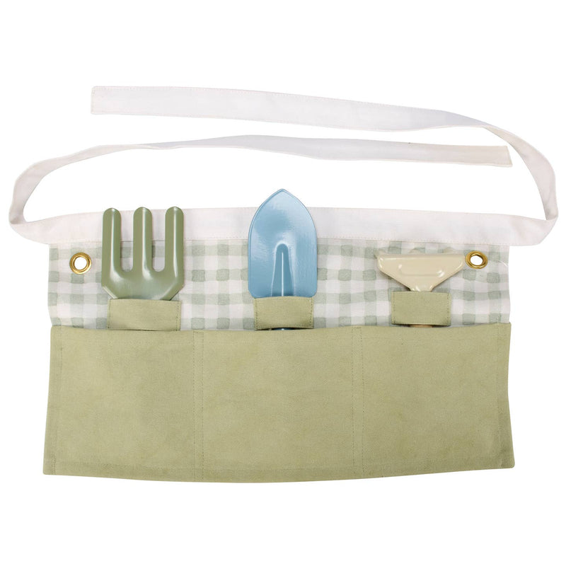 Kids Green Gingham Apron