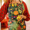 Organic Cotton Apron - Midnight Fruit