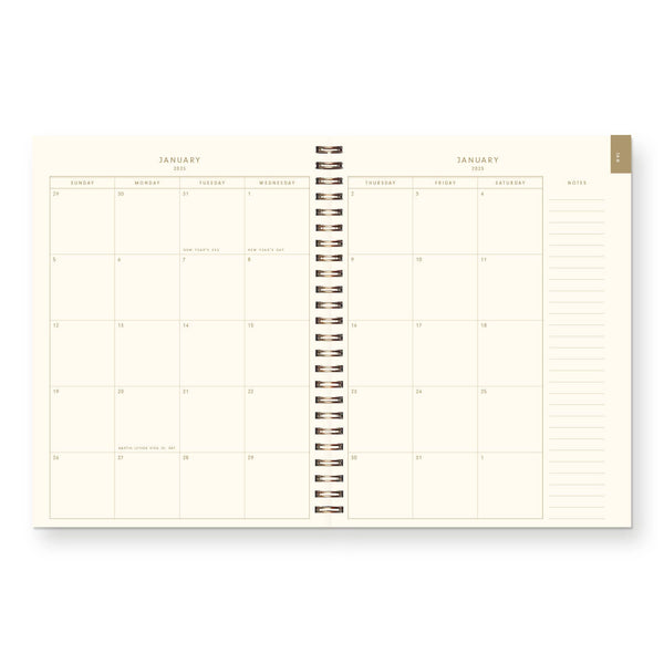 2026 Strawberry Pattern Dated Planner : Calendar Year