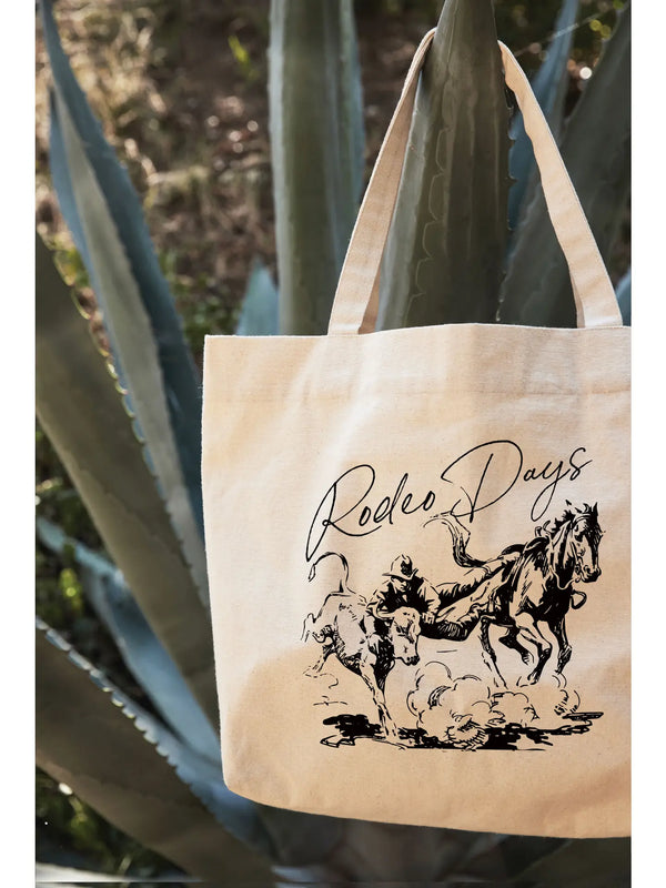 Rodeo Days Canvas Tote