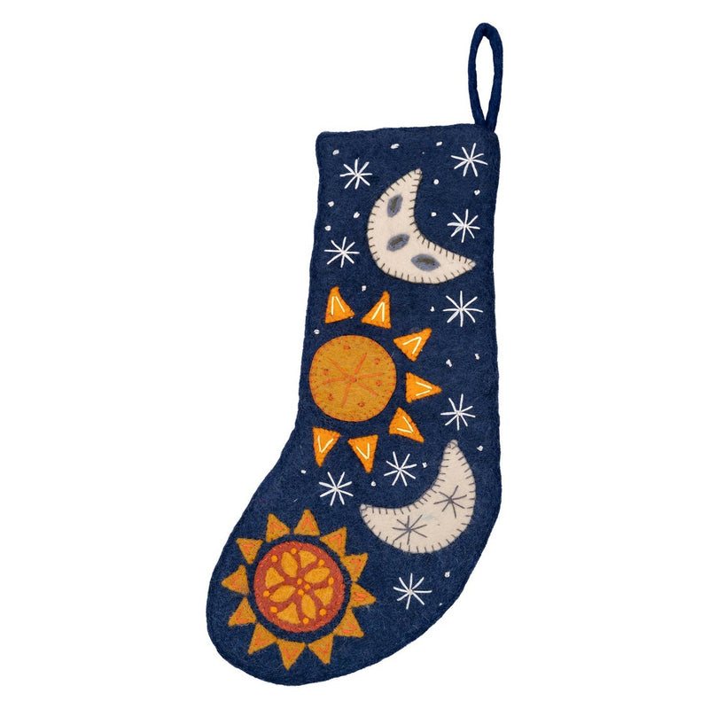 Felt Celestial Holiday Stockings
