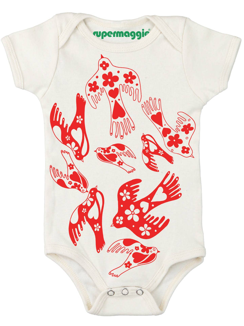 Birds Organic Onesie