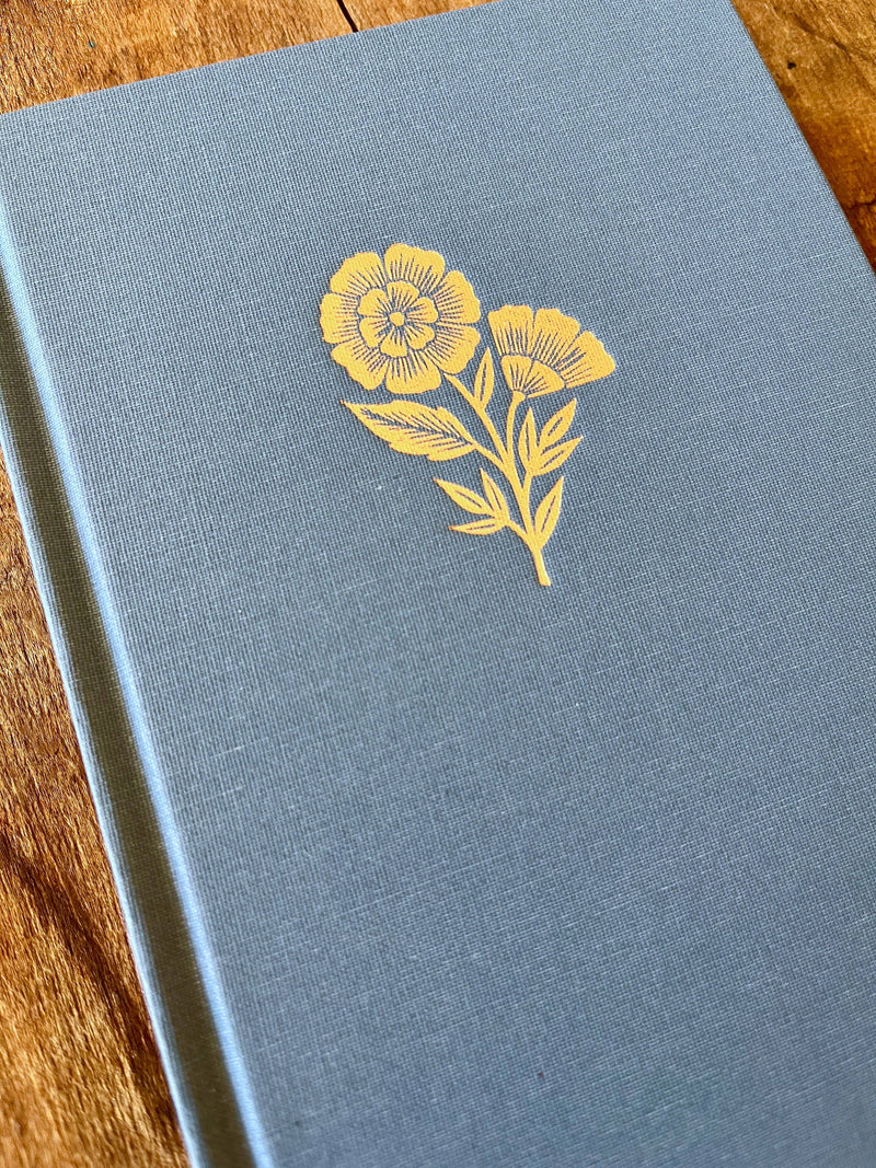 Foil Stamped Linen Journal in Denim Blue | Katharine Watson – Heritage ...