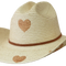 Kid's Cattleman Hat - Brown Hearts
