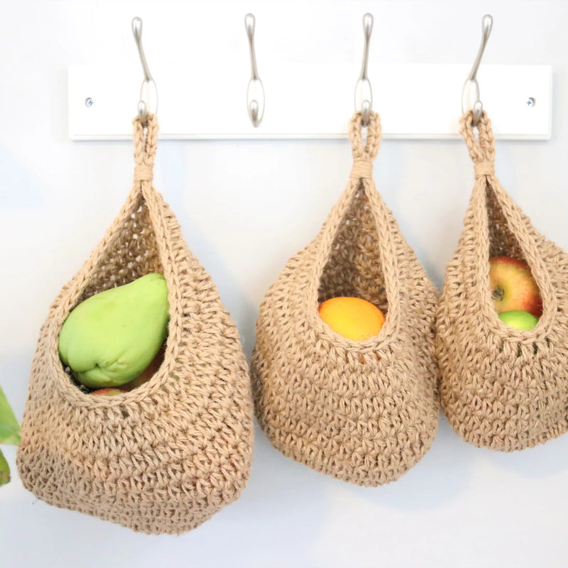 Hemp Rope Wall Hanging Baskets- Sold Seperately
