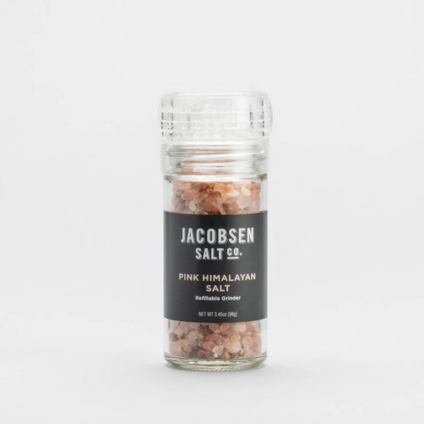 Pink Himalayan Salt, Glass Grinder