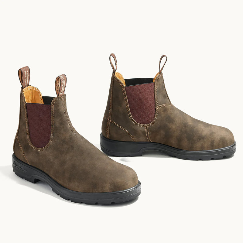 Blundstone 585 Rustic Brown Chelsea Boot | Heritage Goods  display picture 1