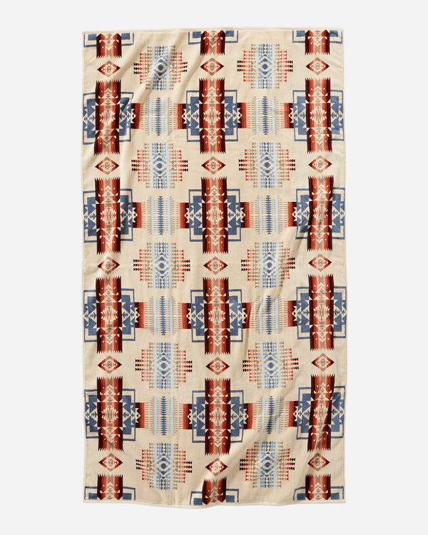 Oversized Chief Joseph Jacquard Spa Towel - Rosewood