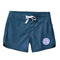 Seaesta Scallop Retro Flare Boardshort/ Shoreline Patch/ Navy Blue