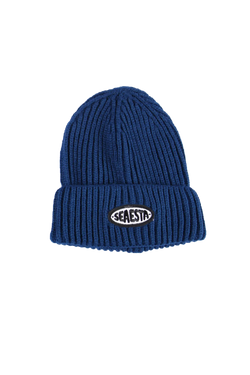 Chunky Knit Patch Beanie