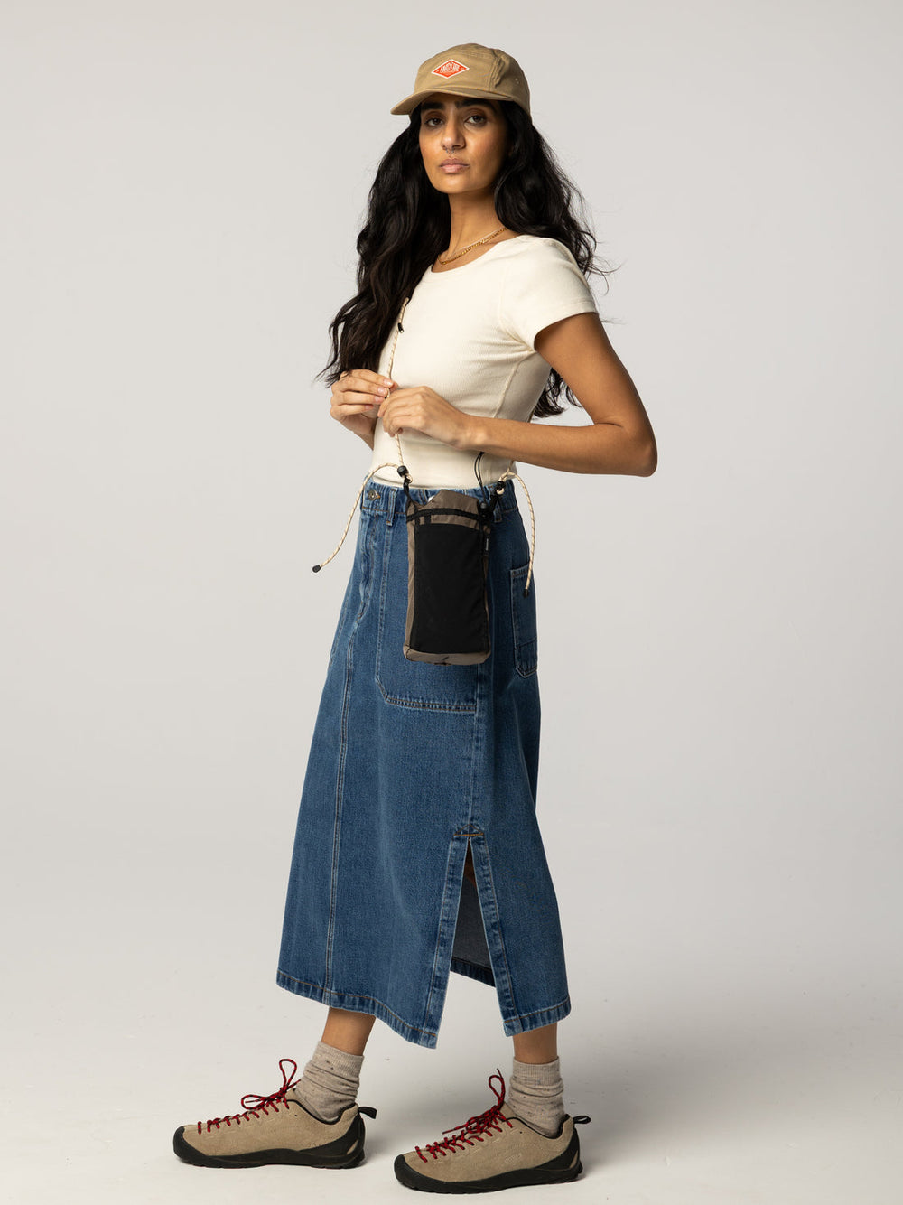 Women's Organic Cotton Denim Skirt | Yarrel A-Line – Finisterre