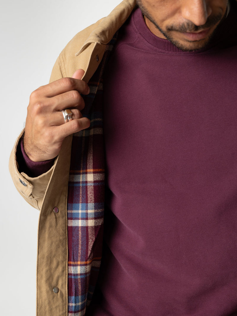Men's Basset Flannel Lined Jacket - Khaki