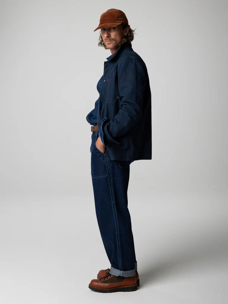 Men's Navy Basset Flannel Lined Jacket