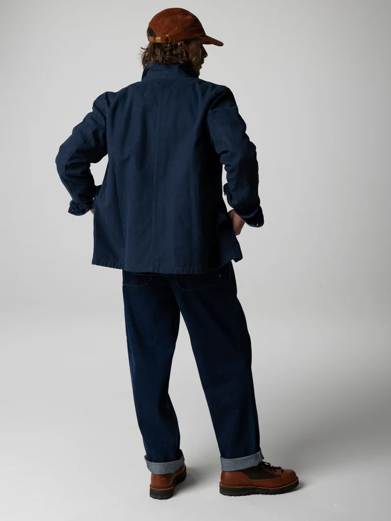 Men's Navy Basset Flannel Lined Jacket