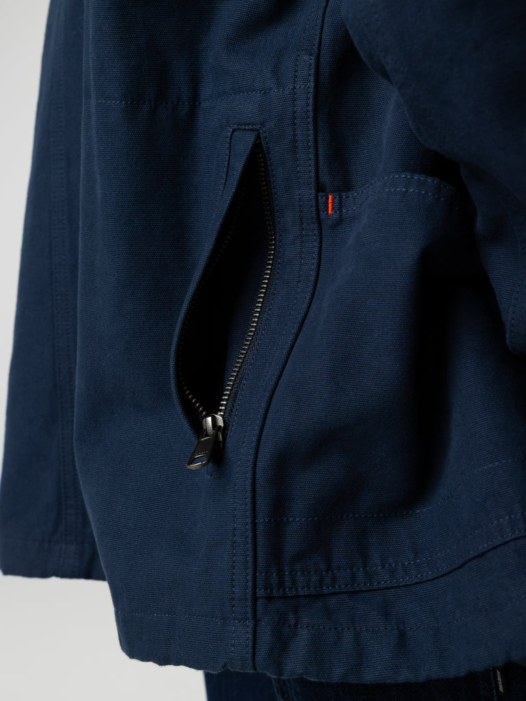 Men's Navy Basset Flannel Lined Jacket