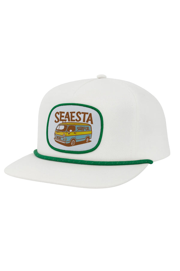 Sun Chaser Patch Snapback Hat - Ivory