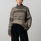 Idless Broken Fair Isle Jumper - Brown/Oatmeal