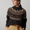 Porth Faire-Isle Yoke Jumper in Burnt Umber/Caramel